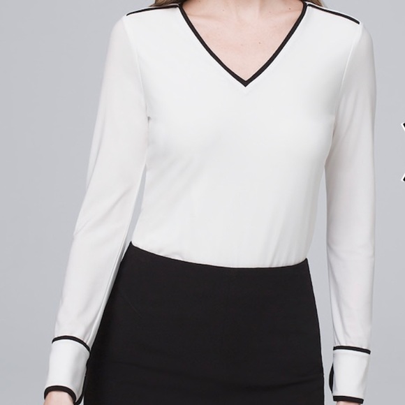 White House Black Market Tops - NWT WHITE BLOUSE FROM WHITE HOUSE BLACK MARKET XS